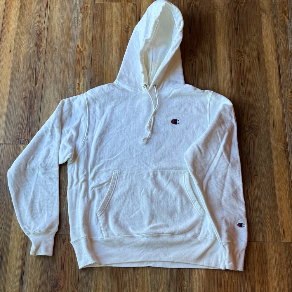 Champion Men's Classic White Hoodie